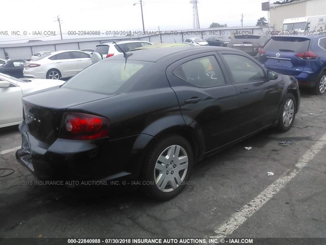 1B3BD4FB4BN546840 - 2011 DODGE AVENGER EXPRESS 黑色 照片 4