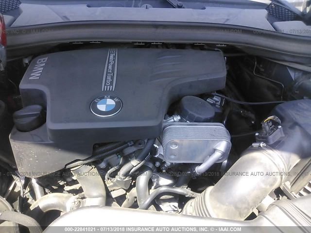 WBAVM1C56EVW50191 - 2014 BMW X1 SDRIVE28I GRAY photo 10