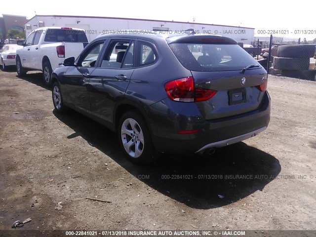 WBAVM1C56EVW50191 - 2014 BMW X1 SDRIVE28I GRAY photo 3