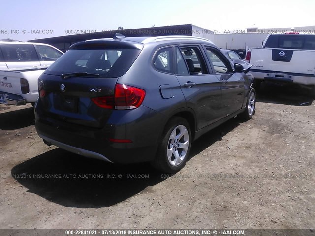 WBAVM1C56EVW50191 - 2014 BMW X1 SDRIVE28I GRAY photo 4