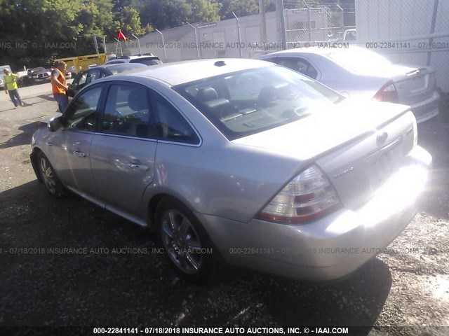 1FAHP25W08G138640 - 2008 FORD TAURUS LIMITED SILVER photo 3