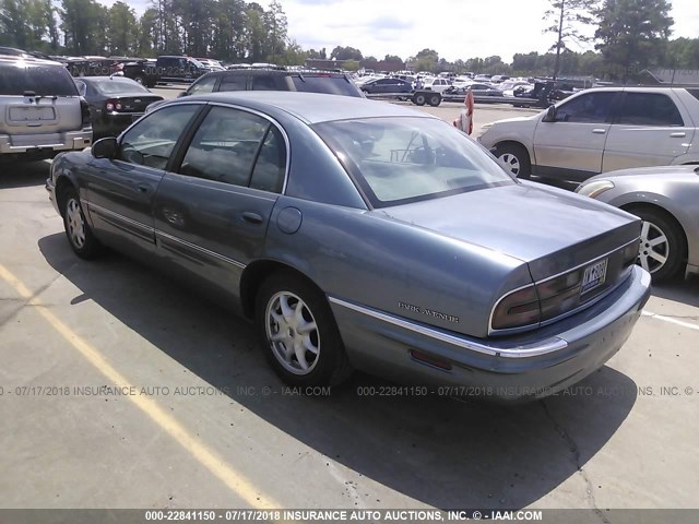 1G4CW54K224103917 - 2002 BUICK PARK AVENUE  BLUE photo 3