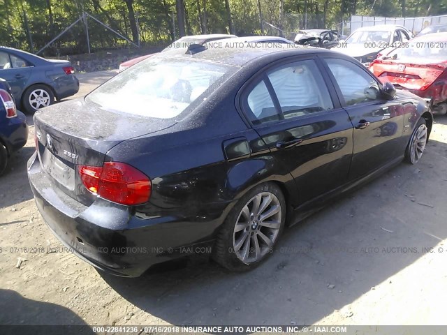 WBAPK5C59BA656544 - 2011 BMW 328 XI SULEV BLACK photo 4