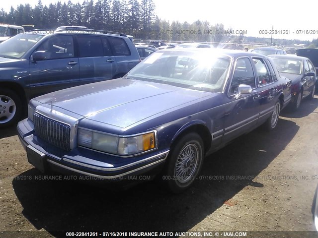 1LNLM81W3RY702634 - 1994 LINCOLN TOWN CAR EXECUTIVE BLUE photo 2