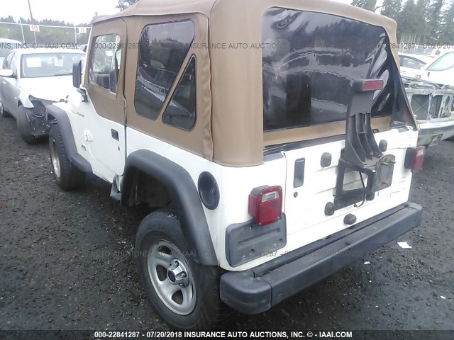 1J4FY29P0WP773897 - 1998 JEEP WRANGLER / TJ SE WHITE photo 6