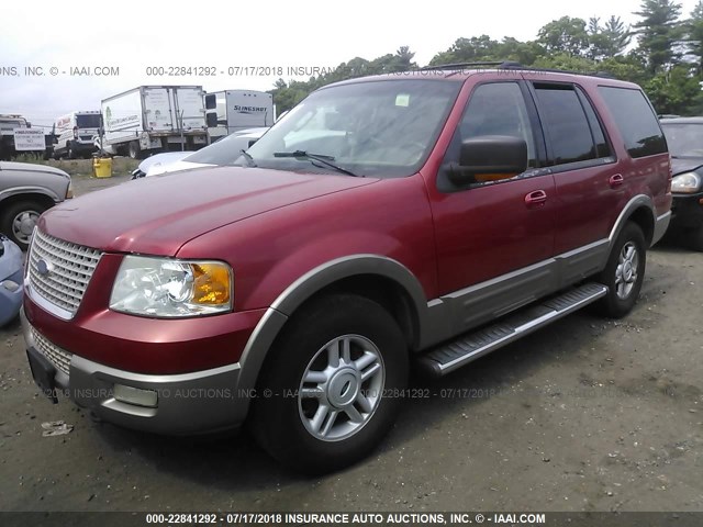 1FMFU18LX3LB15450 - 2003 FORD EXPEDITION EDDIE BAUER RED photo 2