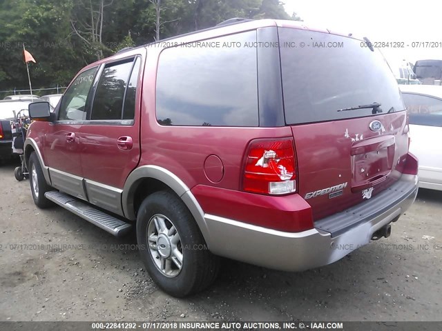 1FMFU18LX3LB15450 - 2003 FORD EXPEDITION EDDIE BAUER RED photo 3