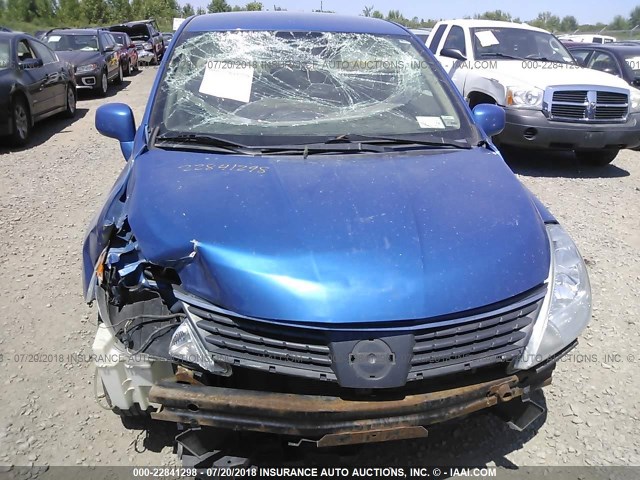 3N1BC13E48L354974 - 2008 NISSAN VERSA S/SL BLUE photo 6