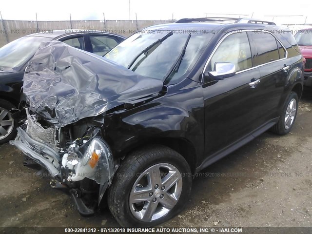 2GNFLHEK3E6294624 - 2014 CHEVROLET EQUINOX LTZ BLACK photo 2