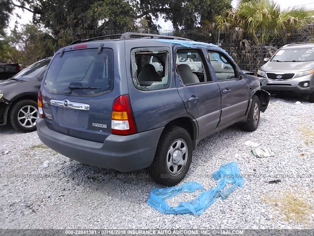 4F2YU07161KM16145 - 2001 MAZDA TRIBUTE DX Dark Blue photo 4