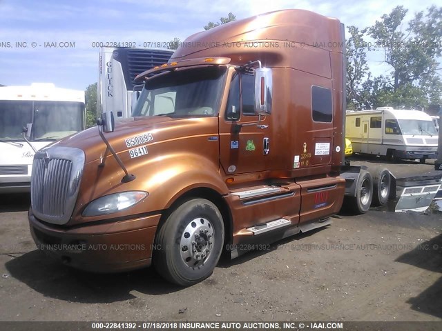 3HSDJSJR3EN492407 - 2014 INTERNATIONAL PROSTAR ORANGE photo 2