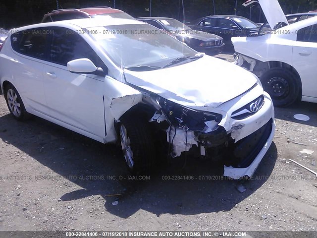 KMHCU5AEXCU053175 - 2012 HYUNDAI ACCENT GLS/GS/SE WHITE photo 6