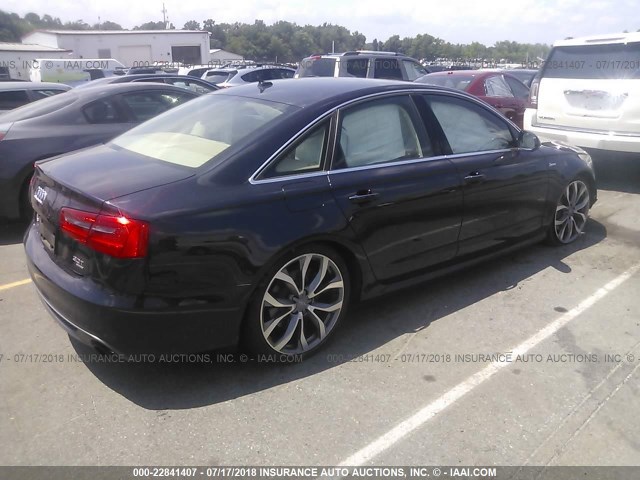 WAUHGAFC8CN170553 - 2012 AUDI A6 PRESTIGE მუქი ლურჯი ფოტო 4