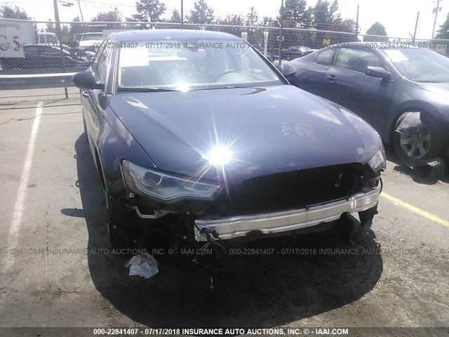 WAUHGAFC8CN170553 - 2012 AUDI A6 PRESTIGE მუქი ლურჯი ფოტო 6