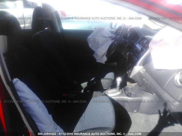 3N1CE2CPXFL420835 - 2015 NISSAN VERSA NOTE S/S PLUS/SV/SL/SR RED photo 5