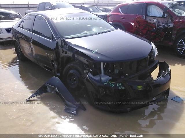 4T1BF1FK5CU163743 - 2012 TOYOTA CAMRY SE/LE/XLE BLACK photo 1