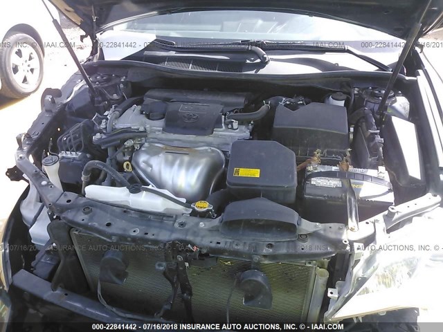 4T1BF1FK5CU163743 - 2012 TOYOTA CAMRY SE/LE/XLE BLACK photo 10