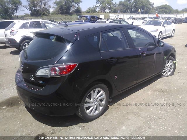 JM1BL1L76D1804737 - 2013 MAZDA 3 I BLACK photo 4