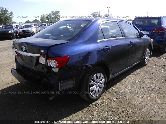 5YFBU4EE9CP072768 - 2012 TOYOTA COROLLA S/LE BLUE photo 4