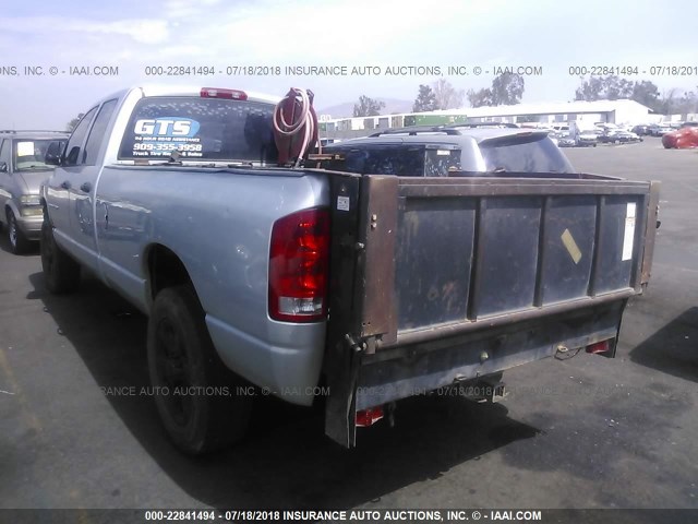 3D7KS28C05G800433 - 2005 DODGE RAM 2500 ST/SLT SILVER photo 3