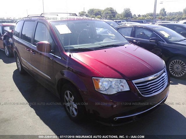 2A4RR5DG5BR634683 - 2011 CHRYSLER TOWN & COUNTRY TOURING RED photo 1