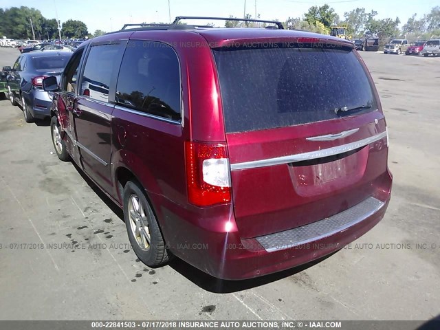 2A4RR5DG5BR634683 - 2011 CHRYSLER TOWN & COUNTRY TOURING RED photo 3