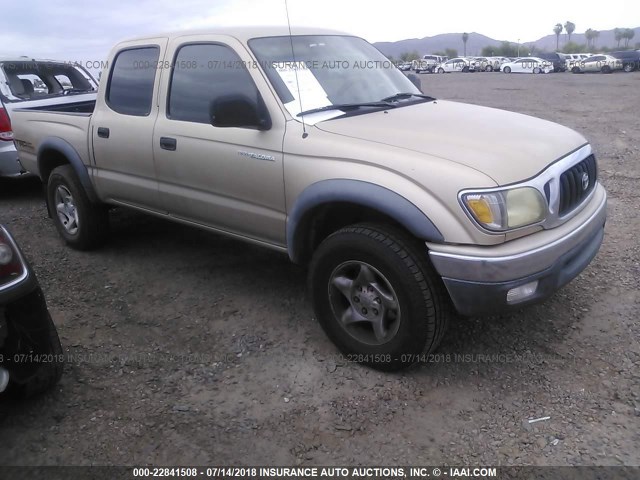 5TEGN92N92Z139401 - 2002 TOYOTA TACOMA DOUBLE CAB PRERUNNER TAN photo 1