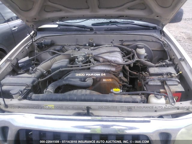 5TEGN92N92Z139401 - 2002 TOYOTA TACOMA DOUBLE CAB PRERUNNER TAN photo 10