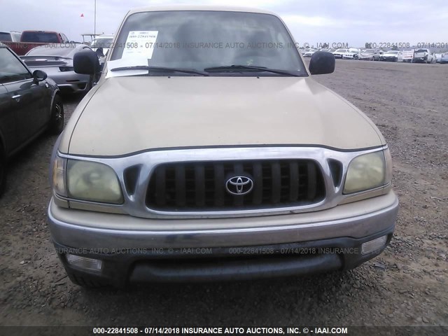 5TEGN92N92Z139401 - 2002 TOYOTA TACOMA DOUBLE CAB PRERUNNER TAN photo 6
