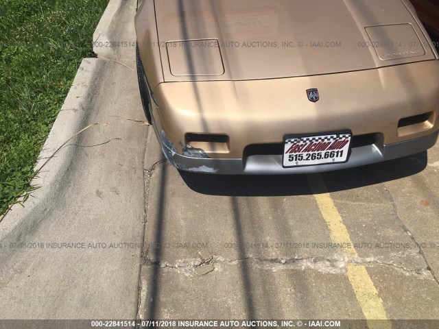 1G2PG979XGP283967 - 1986 PONTIAC FIERO GT GOLD photo 6