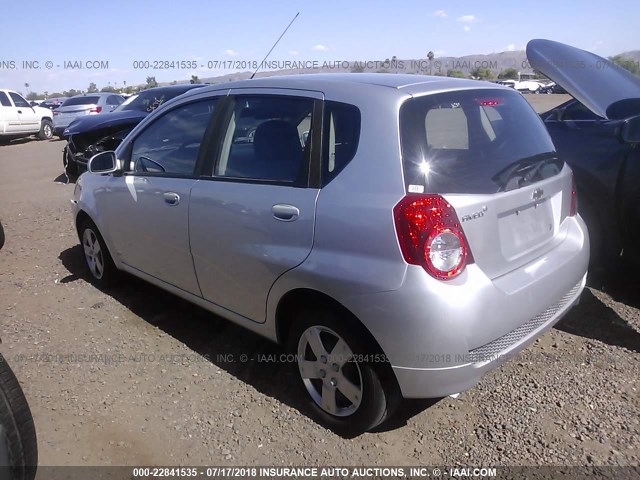 KL1TD6DE7BB256970 - 2011 CHEVROLET AVEO LS/LT 银色 照片 3
