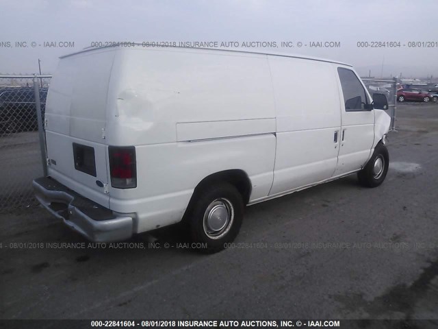 1FTRE142XXHB32320 - 1999 FORD ECONOLINE E150 VAN WHITE photo 4