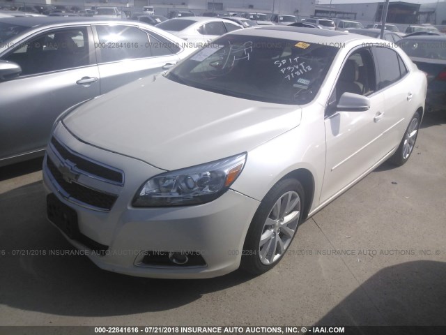 1G11G5SX1DF196341 - 2013 CHEVROLET MALIBU 3LT 白色 照片 2