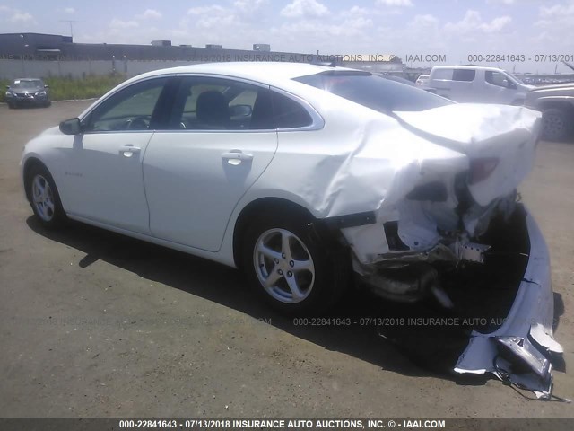 1G1ZB5ST3JF161813 - 2018 CHEVROLET MALIBU LS 白色 照片 3