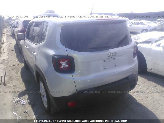 ZACCJABB9HPG23234 - 2017 JEEP RENEGADE LATITUDE GRAY photo 3