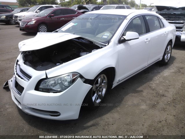 1G1ZH57B994177732 - 2009 CHEVROLET MALIBU 1LT თეთრი ფოტო 2