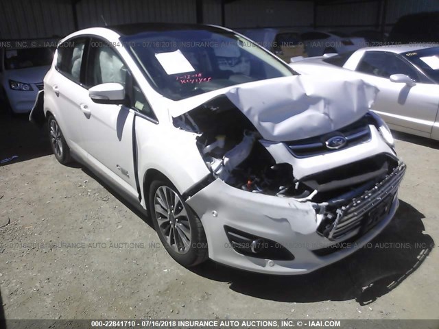 1FADP5FU4HL103927 - 2017 FORD C-MAX TITANIUM WHITE photo 1