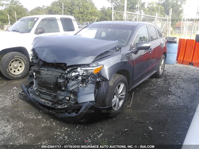 5J8TB3H36DL018001 - 2013 ACURA RDX BLUE photo 2