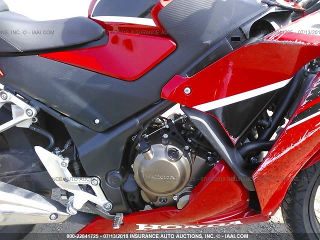 MLHNC5108H5300261 - 2017 HONDA CBR300 R RED photo 8