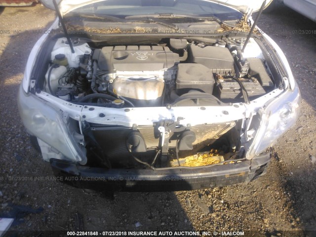 4T1BF3EK2AU554178 - 2010 TOYOTA CAMRY SE/LE/XLE თეთრი ფოტო 10