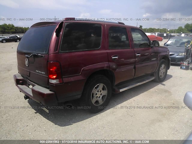 1GYEC63T72R147768 - 2002 CADILLAC ESCALADE LUXURY მუქწითელი ფოტო 4