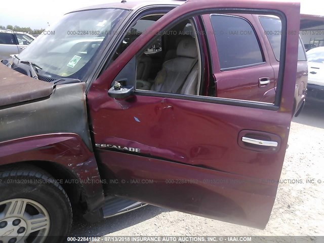 1GYEC63T72R147768 - 2002 CADILLAC ESCALADE LUXURY MAROON photo 6