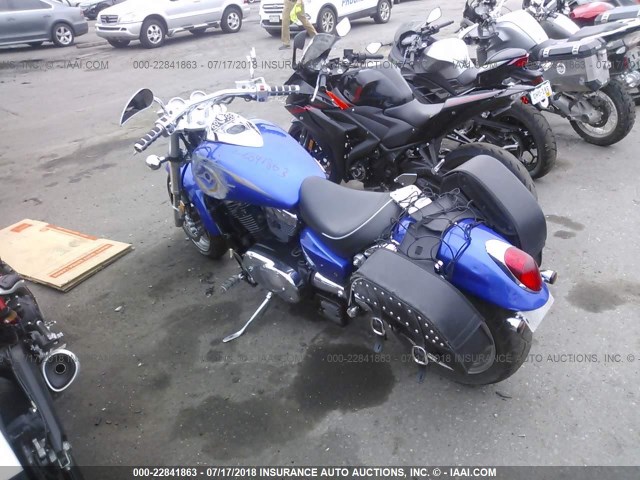 JKBVNKB144A001537 - 2004 KAWASAKI 1600 MEANSTREAK BLUE photo 3