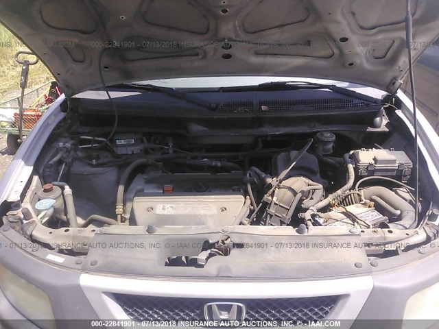 5J6YH18385L000411 - 2005 HONDA ELEMENT LX SILVER photo 10