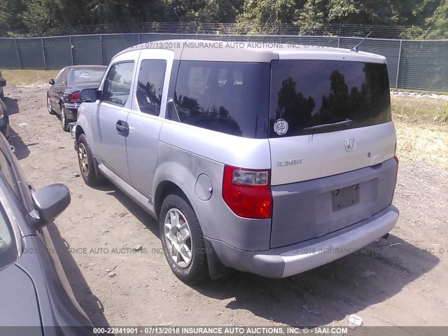 5J6YH18385L000411 - 2005 HONDA ELEMENT LX SILVER photo 3