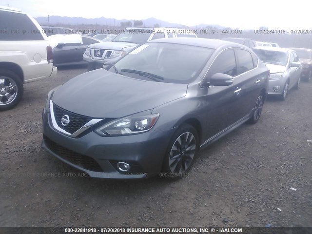 3N1AB7APXHY243256 - 2017 NISSAN SENTRA S/SV/SR/SL GRAY photo 2