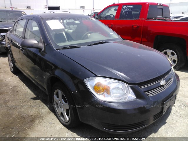 1G1AK55F667713633 - 2006 CHEVROLET COBALT LS BLACK photo 1