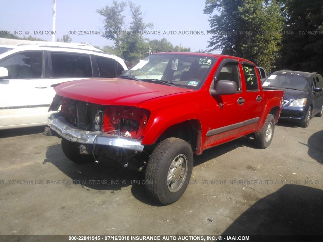 1GCDT43E188207761 - 2008 CHEVROLET COLORADO LT RED photo 2