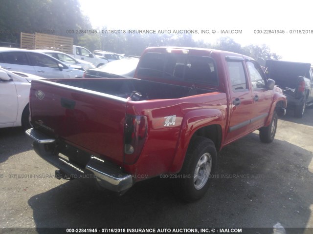 1GCDT43E188207761 - 2008 CHEVROLET COLORADO LT RED photo 4