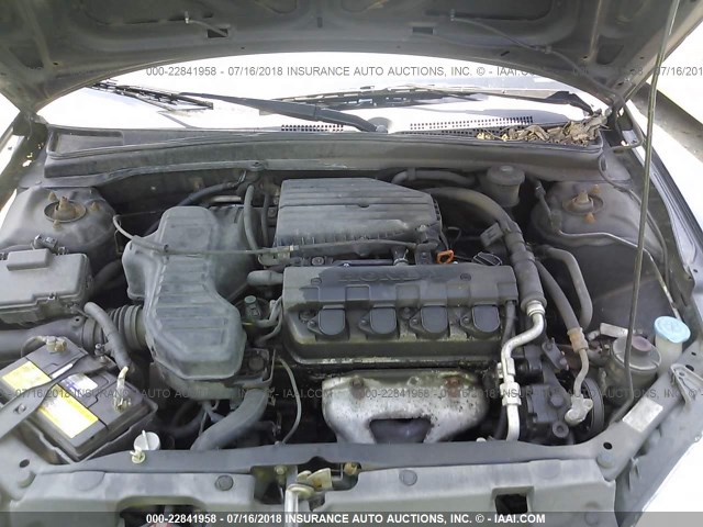 1HGES16385L018048 - 2005 HONDA CIVIC DX VP BLACK photo 10